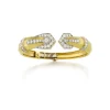 David Webb Bracelets*Park Avenue Deco Bangle, Hammered 18K Gold