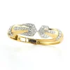 David Webb Bracelets*Park Avenue Deco Bangle, Polished 18K Gold