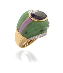 David Webb Rings*Racing Stripe Ring
