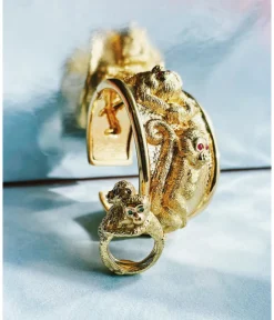 David Webb Bracelets*Repoussé Monkey Cuff