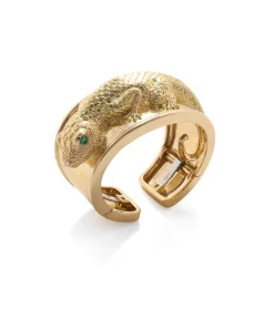 David Webb Bracelets*Repousse Gecko Cuff