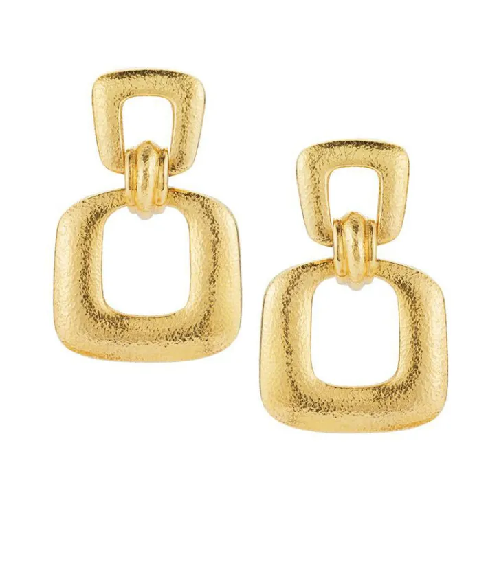 David Webb Earrings*Retro Hoop Earrings