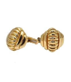 David Webb Cuff Links*Ribbed Cuff Links