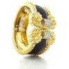 David Webb Bracelets*Rope Cuff, Black Enamel