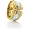 David Webb Bracelets*Rope Cuff, White Enamel