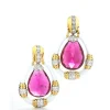 David Webb Earrings*Rubellite Earrings