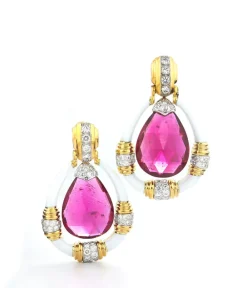 David Webb Earrings*Rubellite Earrings