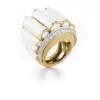 David Webb Rings*Scallop Ring, White Enamel