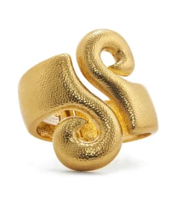 David Webb Bracelets*Scroll Cuff, Hammered