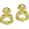 David Webb Earrings*Scroll Door Knocker Earrings