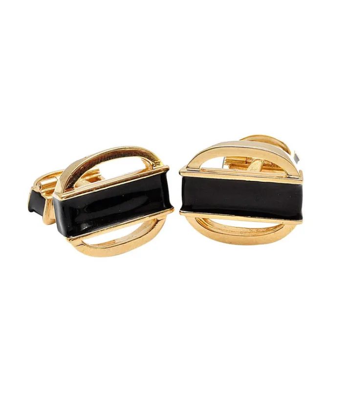 David Webb Cuff Links*Single Stripe Cuff Links