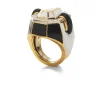 David Webb Rings*Small Facet Ring, Onyx