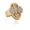 David Webb Rings*Small Oval Buckle Gold Ring