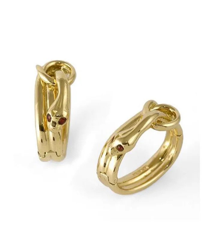 David Webb Cuff Links*Snake Cuff Links