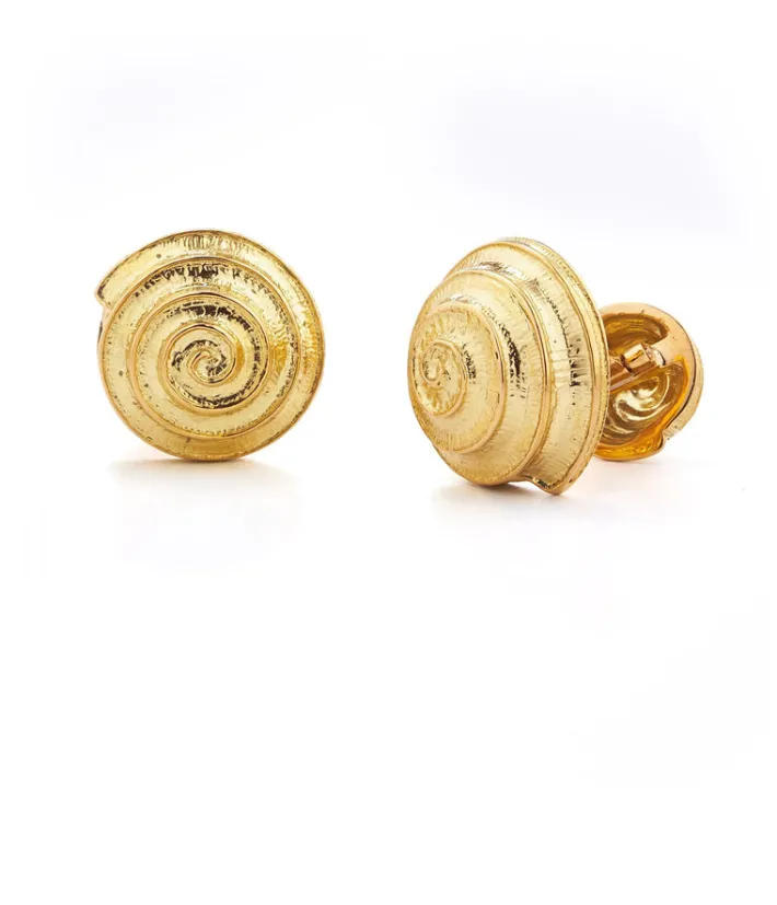 David Webb Cuff Links*Spiral Cuff Links