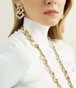 David Webb Earrings*Triple Link Earrings