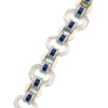 David Webb Bracelets*Tuxedo Bracelet, Lapis Lazuli