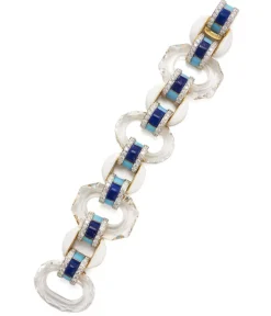David Webb Bracelets*Tuxedo Bracelet, Lapis Lazuli