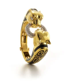 David Webb Bracelets*Twin Lion Scroll Bracelet