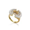David Webb Rings*Unity Ring, White Enamel