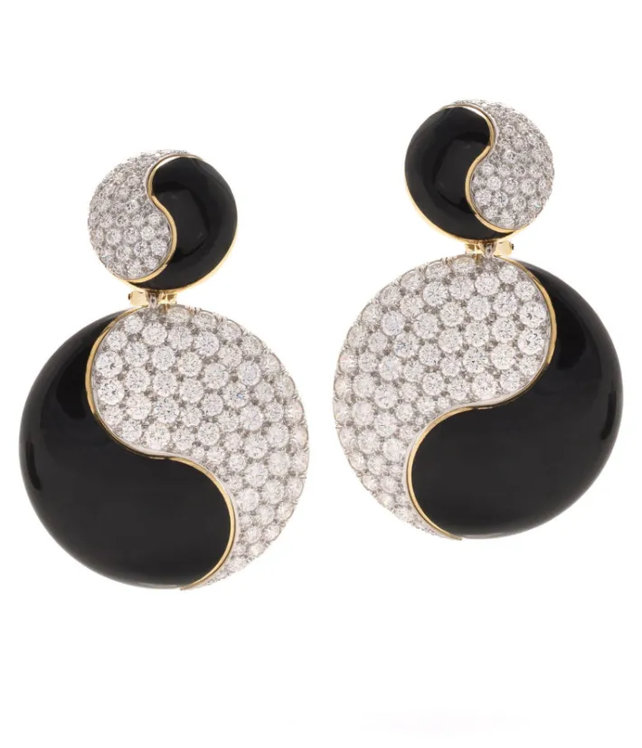 David Webb Earrings*Yin and Yang Earrings