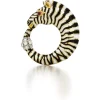 David Webb Brooches*Zebra Circle Brooch